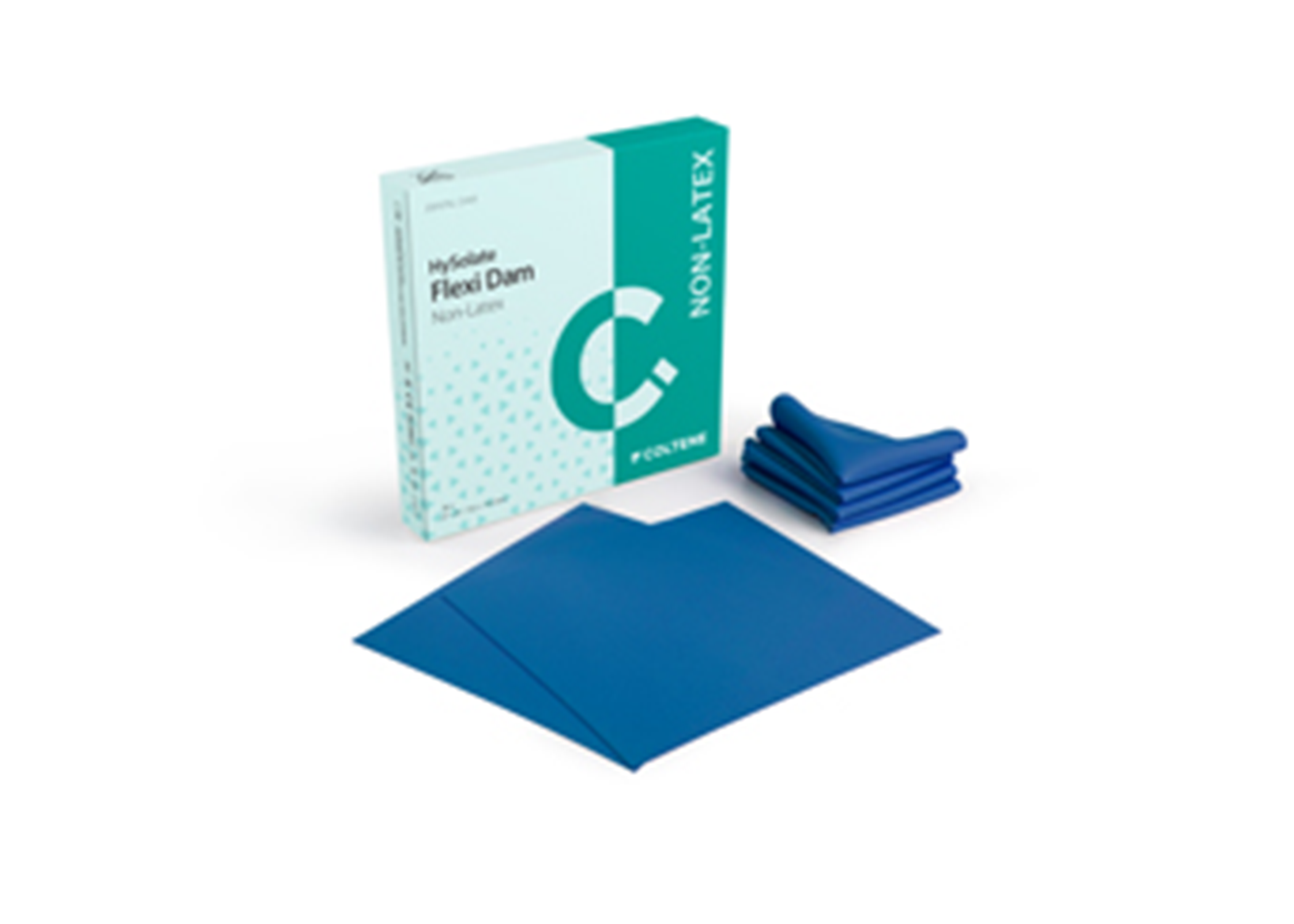 HySolate Flexi-Dam LF Dental Dam 6 in x 6 in Med Ga Bl Unflvrd Unscntd 30/Pk thumbnail 5