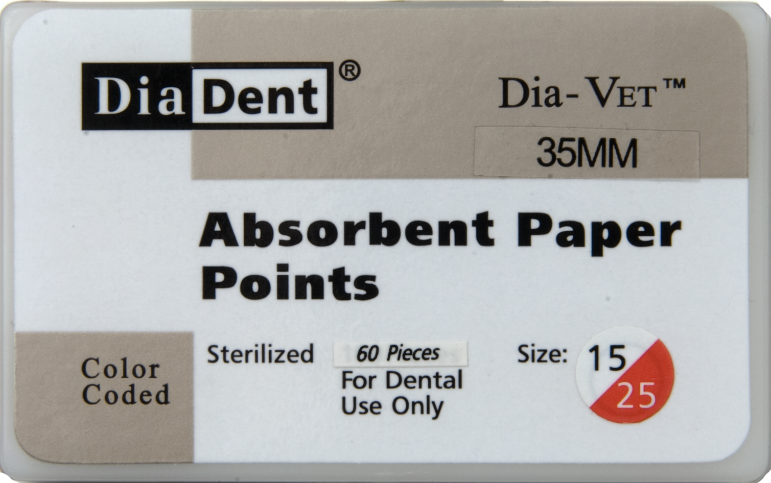 #45-55 Assorted .02 Taper Dia-VET Absorbent Paper Points Cell Box of 60 product image