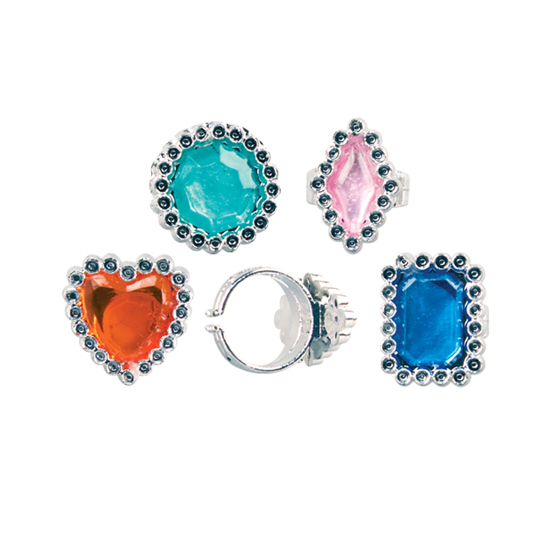 Jewel Rings Assorted Colors 144/Bg product image