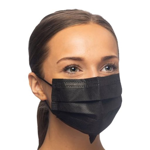 Crosstex Surgical Mask w/Secure Fit Level-3 50/Pk Black thumbnail 16