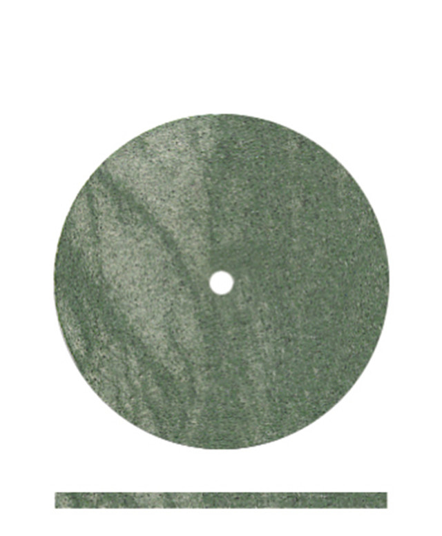 Green Interproximal Rubber Wheel Square-Edge 7/8” x .042” Box of 100 thumbnail 2