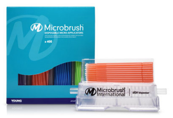 Microbrush Plus Kit Fine Yellow w/Dispenser (50) - Microbrush Plus Kit Fine Yellow w/Dispenser (50) - Image 1