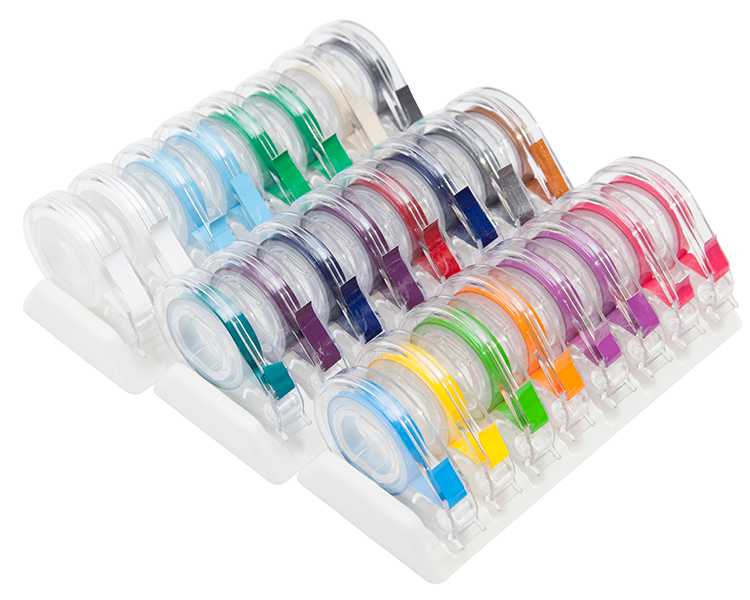 E-Z ID Tape System Kit, 3' x 1/4", Assorted Jewel, 8/Pk, 70Z315 thumbnail 14