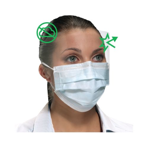 Isofluid Shield Mask Anti Fog Blue 25/Bx, GCIPWB thumbnail 16