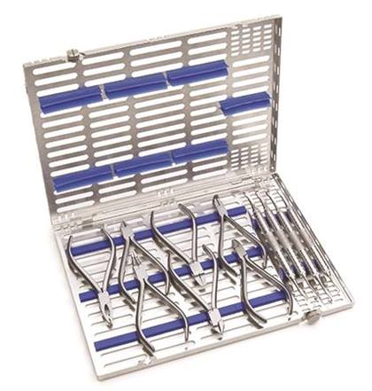 Orthodontic Cassette Stainless Steel L Thn Blue 7 Pliers & 4 Hand Instruments Ea thumbnail 13