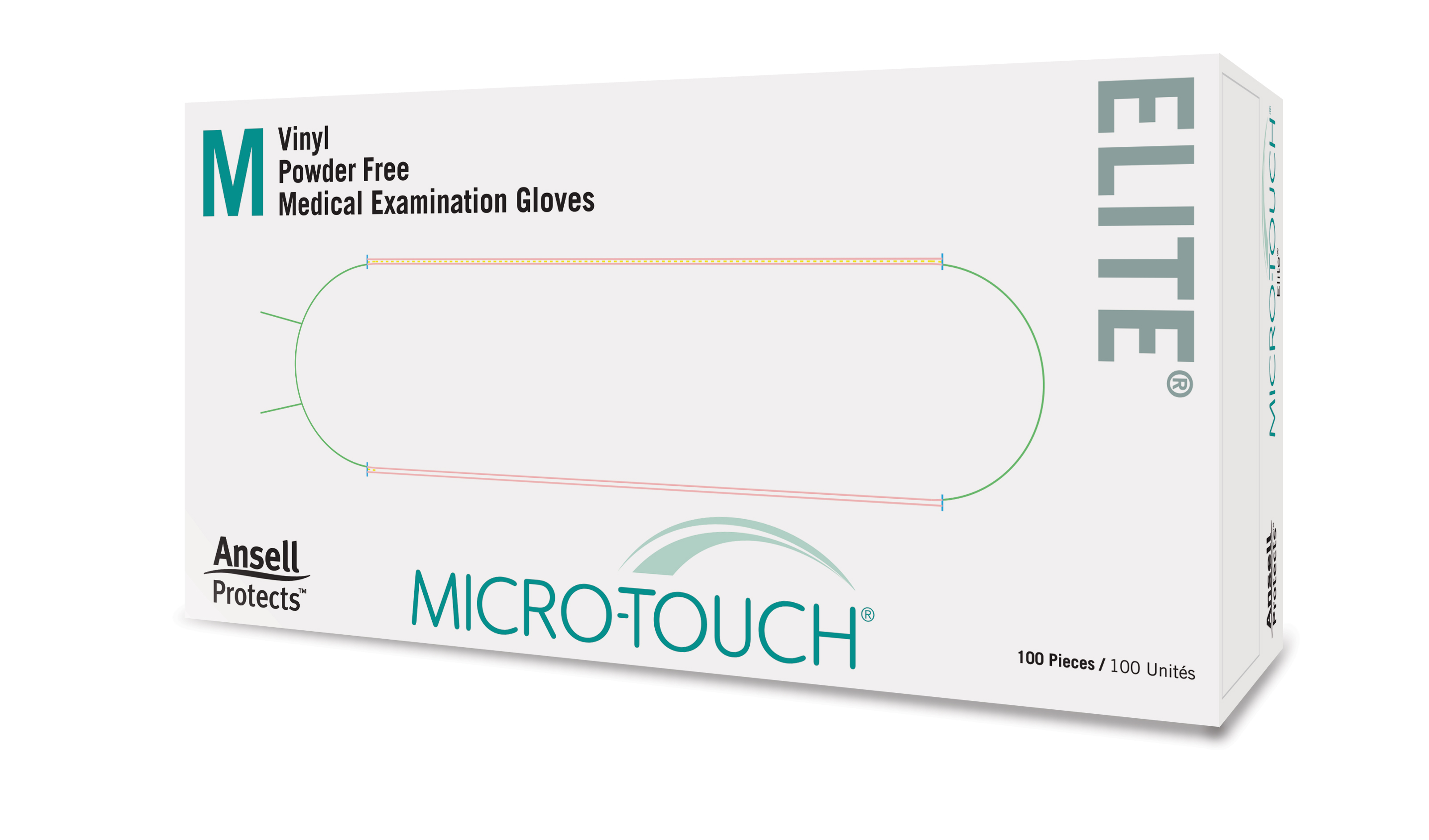 Micro-Touch Elite Vinyl Gloves, Powder-Free, Medium, 100/Box, 3092 thumbnail 10