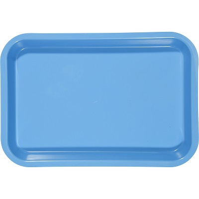 Mini Flat Set-Up Trays, Plastic, Vibrant Blue, 1/Pk, 20Z101N thumbnail 9