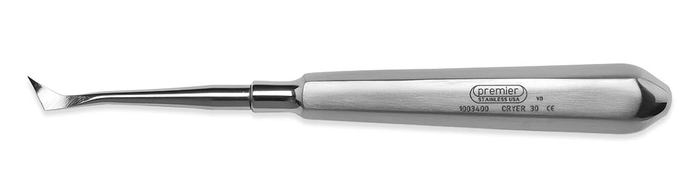 Cryer Elevator, Apical Pick, Single-End, Medium Stainless Steel Handle, # 30, 1/Pk, 1003400 thumbnail 5