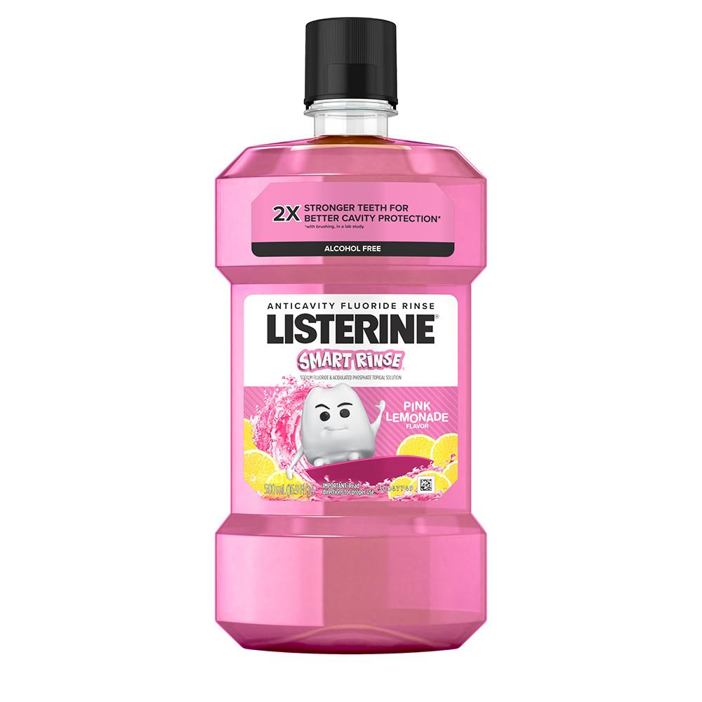 Listerine Smart Rinse Pink Lemonade 500mL (6) product image