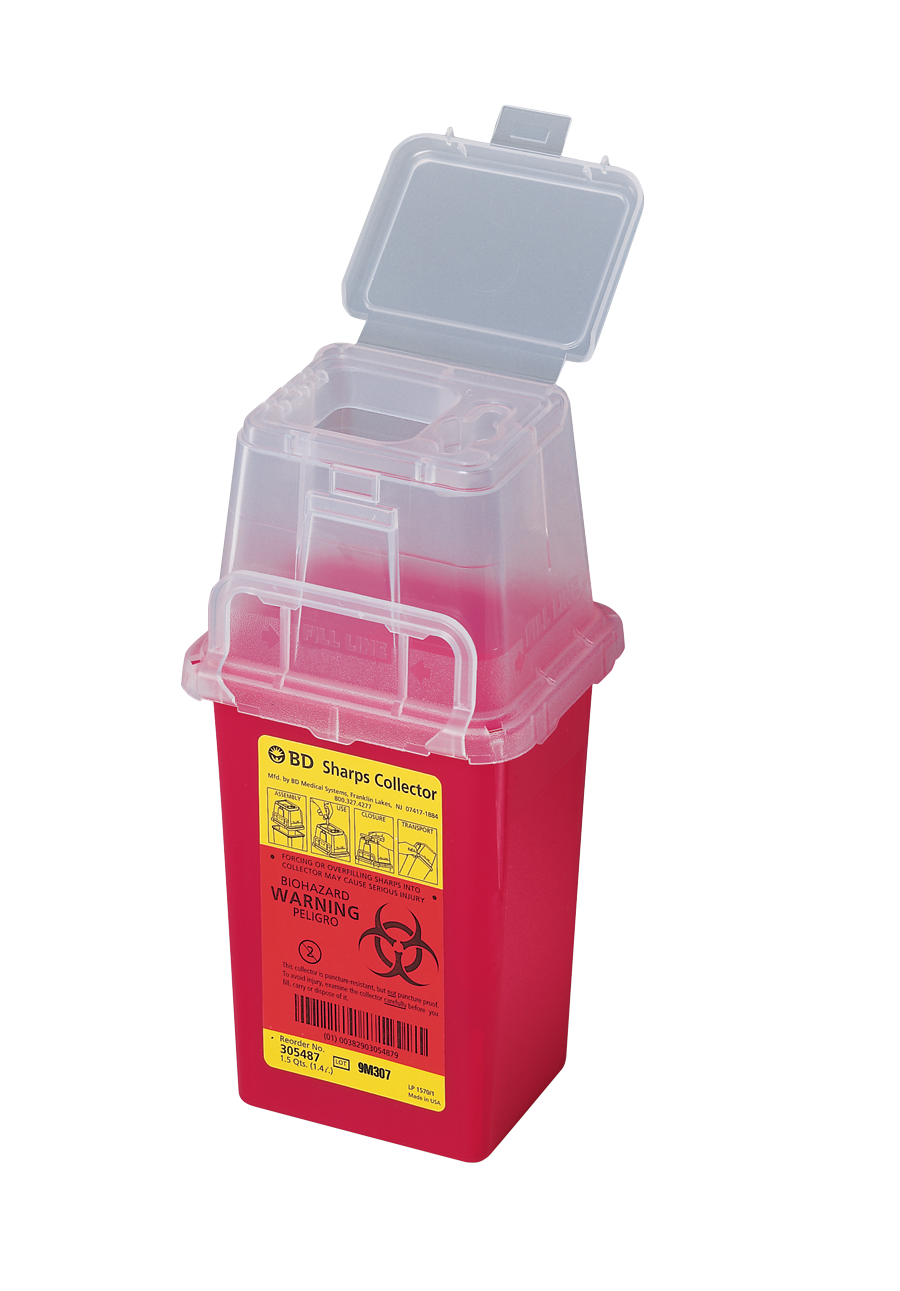 Sharps Container 1.5Qt Dual Access - Sharps Container 1.5Qt Dual Access - Image 1