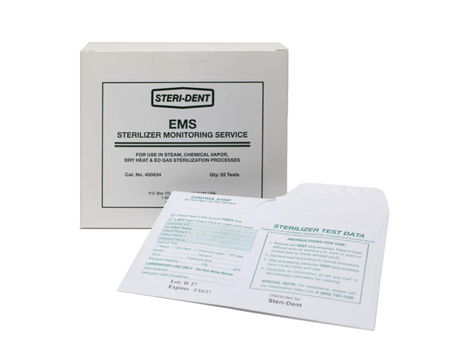 Spor Test Biological Mail In Monitor 52/Bx thumbnail 2