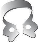 -Rubber Dam Clamp L Winged Stainless Steel - -Rubber Dam Clamp L Winged Stainless Steel - Image 1
