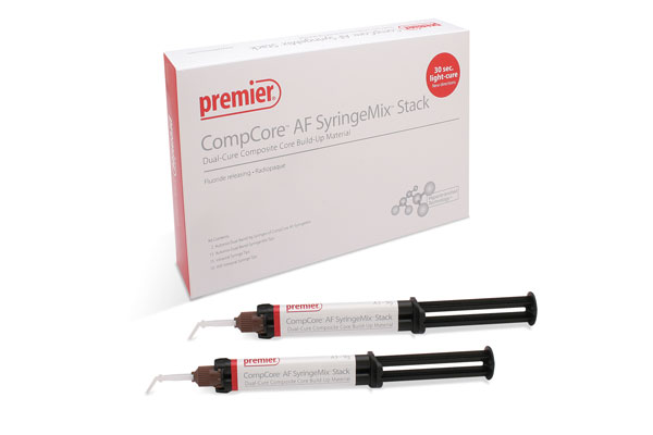 CompCore AF SyringeMix STACK Core Build-Up Material, Dual-Cure, Intro Kit, 9 g, White, 2/Pk, 3001512 thumbnail 14