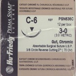 Perma Sharp Suture, Chromic Gut, Absorbable, C-6, 3-0, 27", 12/Pk, PSN636C thumbnail 13