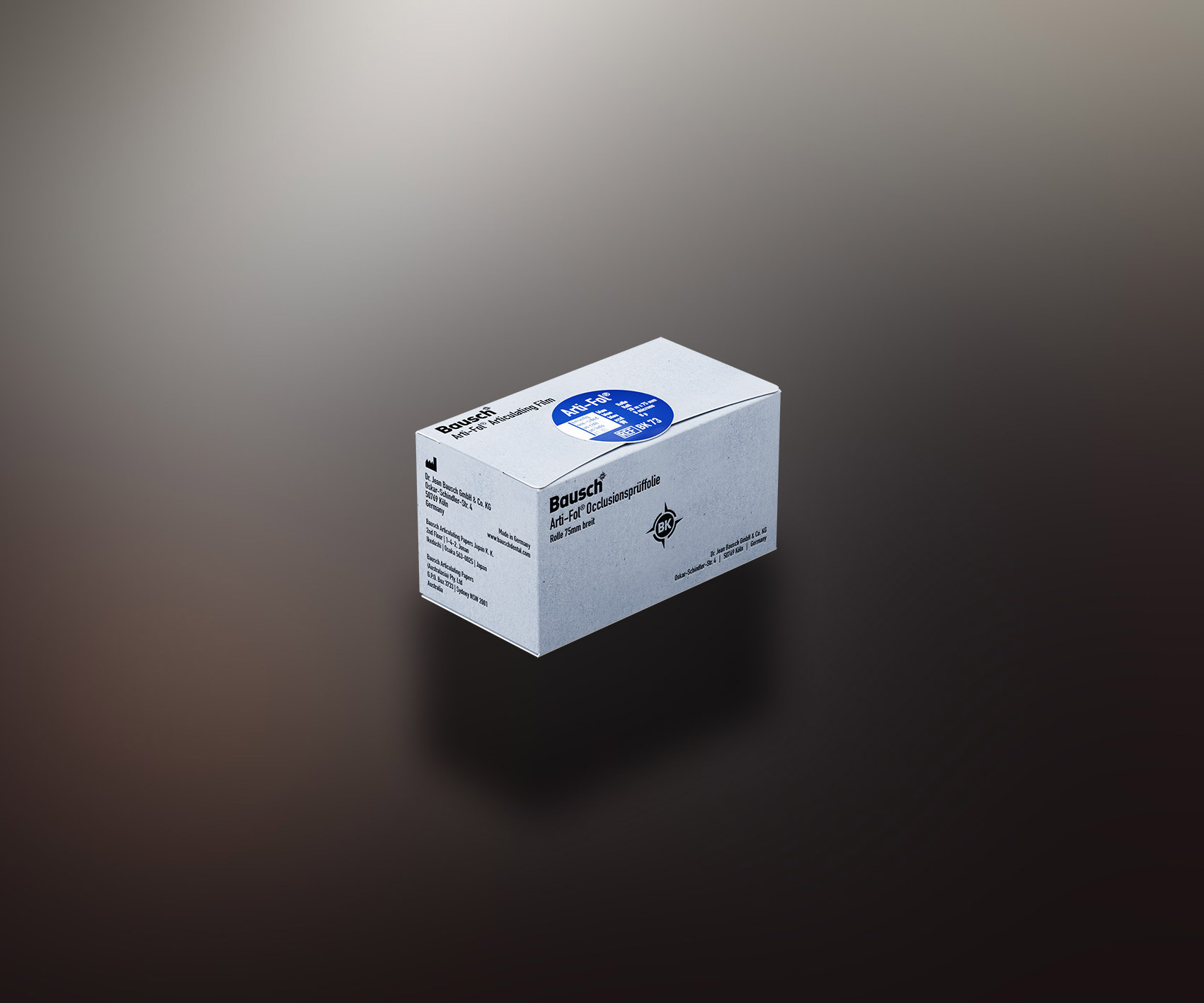 Arti-Fol Plastic in Cardboard-box 1-Sided 75mm x 20m Blue - Arti-Fol Plastic in Cardboard-box 1-Sided 75mm x 20m Blue - Image 1