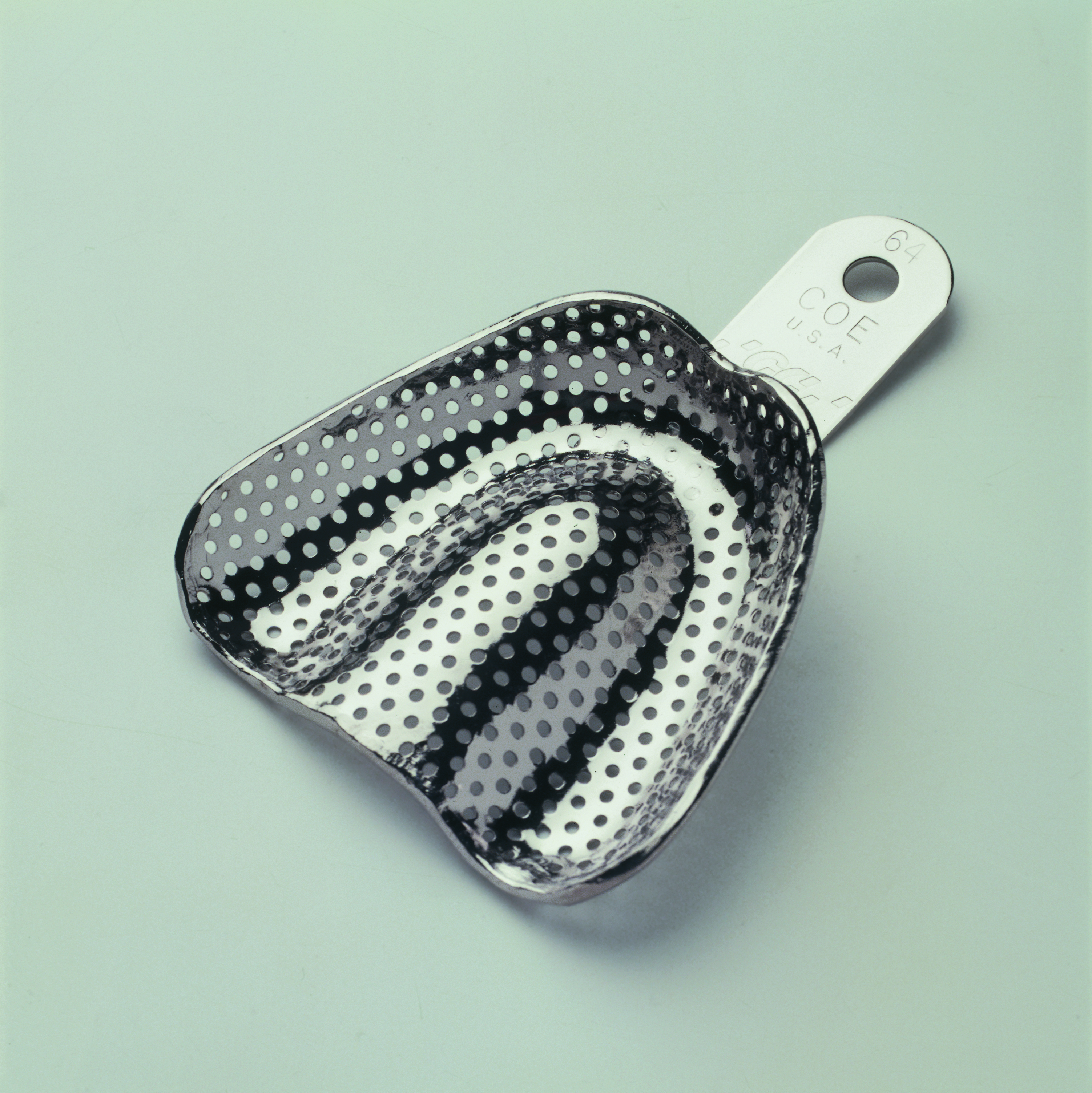 Coe Nickel-Plated Metal Perforated Complete Denture Impression Trays, # 64, Upper, 1/Pk, 260641 thumbnail 9