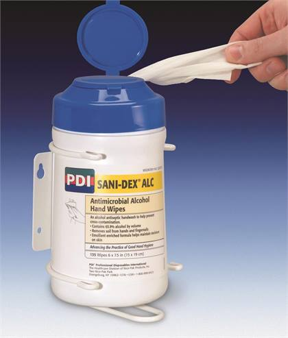 Sani-Hands® Instant Hand Sanitizing Wipes Canister of 135 thumbnail 2