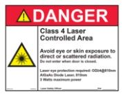 Laser Safety Signs - 5 Watt thumbnail 2