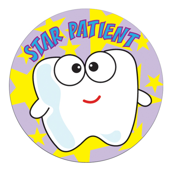 Stickers Dental Star Patient 100/Rl product image