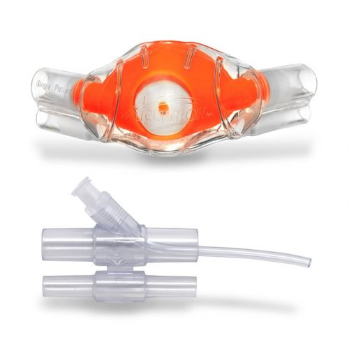 ClearView Nasal Masks, with Capnography Adapters, Pediatric, Outlaw Orange, 12/Pk, 33037-10-CAP thumbnail 6