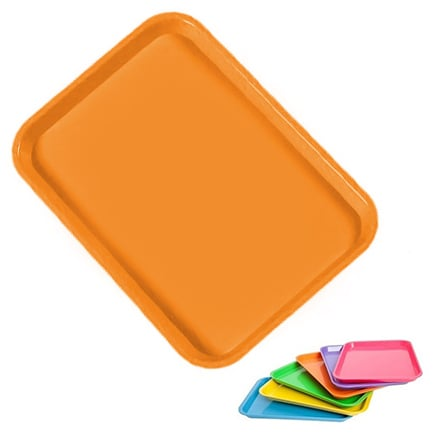 Plasdent - Flat Tray Size B Neon Tangerine product image
