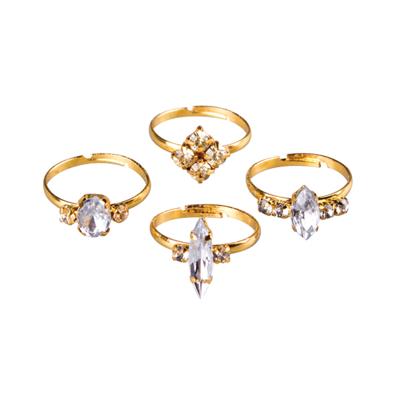 Diamond Rings Assorted Styles Assorted Colors 48/Bx thumbnail 2