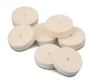 Felt Wheels Pin Hole Center Soft 5/8" x 1/8" 25/Bx thumbnail 3