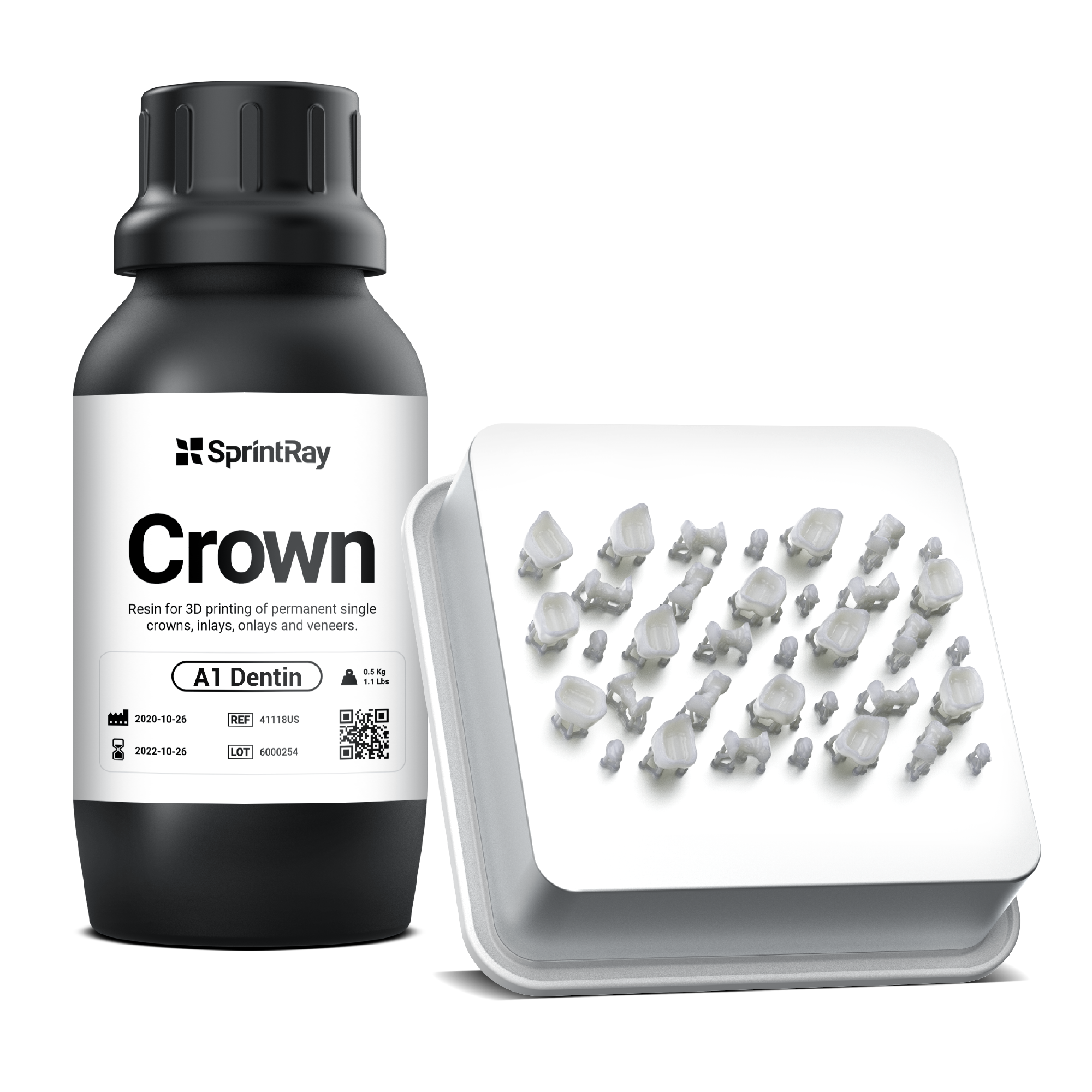 SprintRay Ceramic Crown Resin B3 0.5kg product image