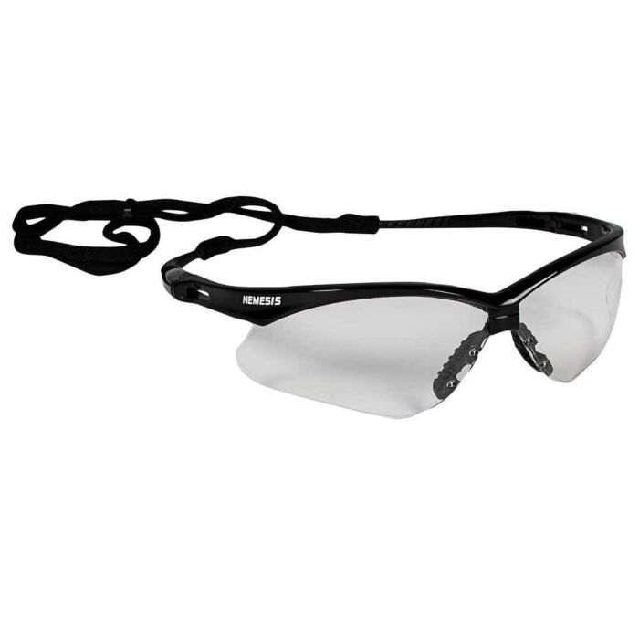 KC Nemesis Safety Eyewear Clear Lens Blk Frame thumbnail 2