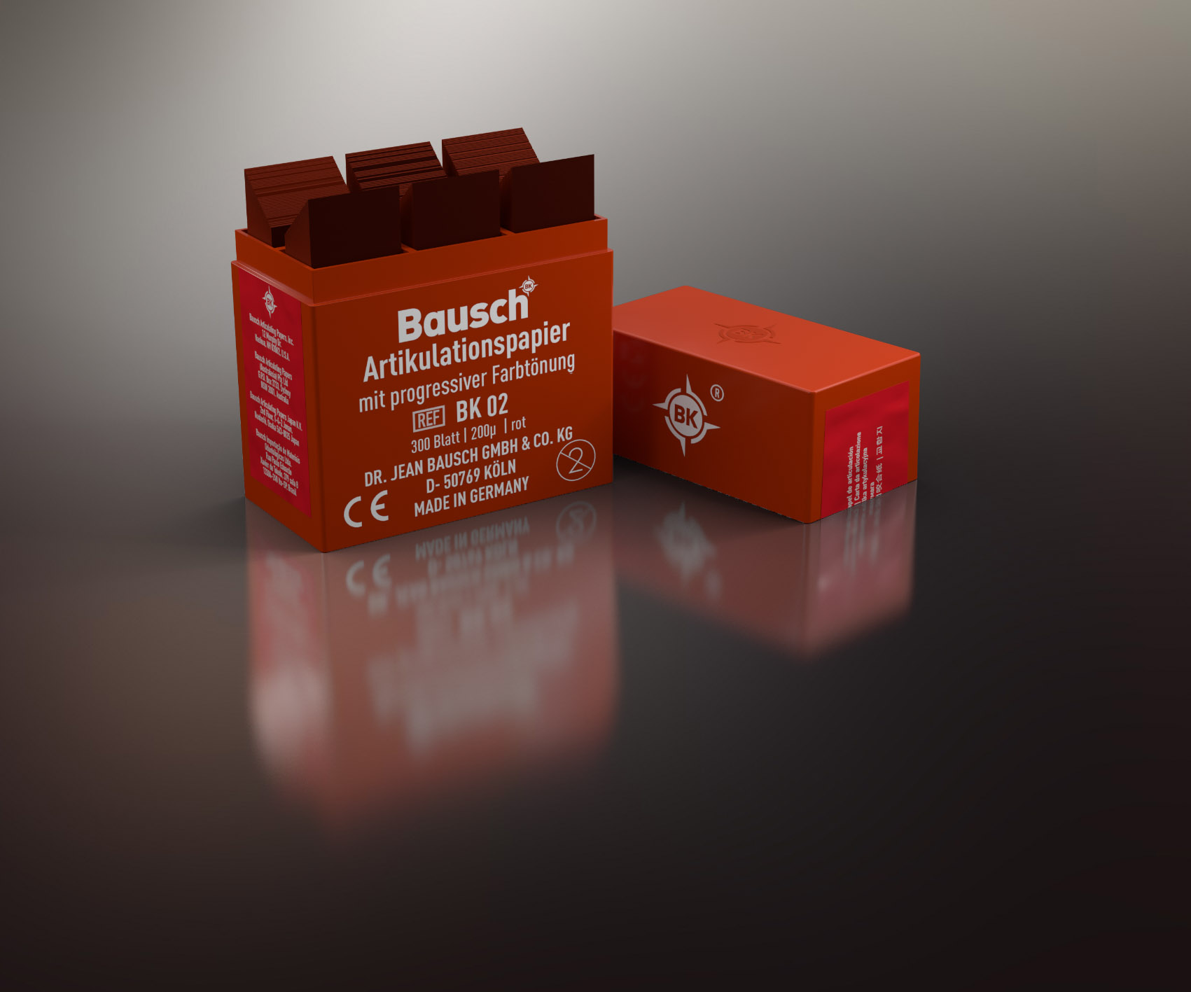 Arti-Check Micro-Thin Articulating Paper, 200 microns, Red, 300/Pk, BK02 image