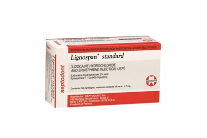 Lignospan 2% Lidocaine w/EPI 1:100M (50) - Lignospan 2% Lidocaine w/EPI 1:100M (50) - Image 1