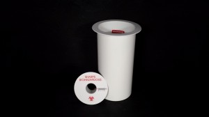 Greeno Large Thru Counter Sharps Container Holder - Greeno Large Thru Counter Sharps Container Holder - Image 1