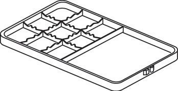 -TRAY, INSTRUMENT PLASTIC STANDARD - -TRAY, INSTRUMENT PLASTIC STANDARD - Image 1