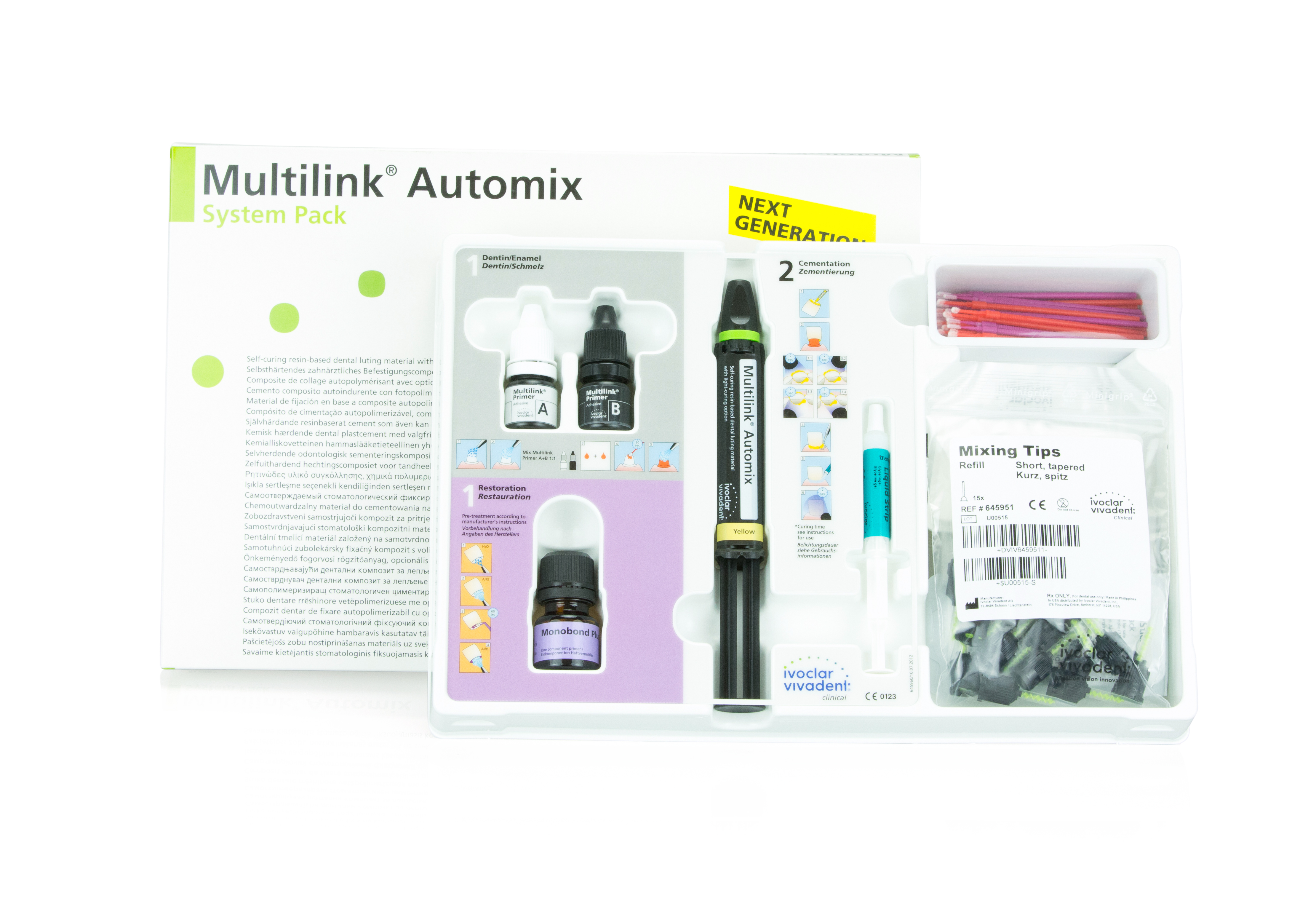 Multilink Automix Easy System Pack, Yellow, 1/Pk, 627473 - Multilink Automix Easy System Pack, Yellow, 1/Pk, 627473 - Image 1