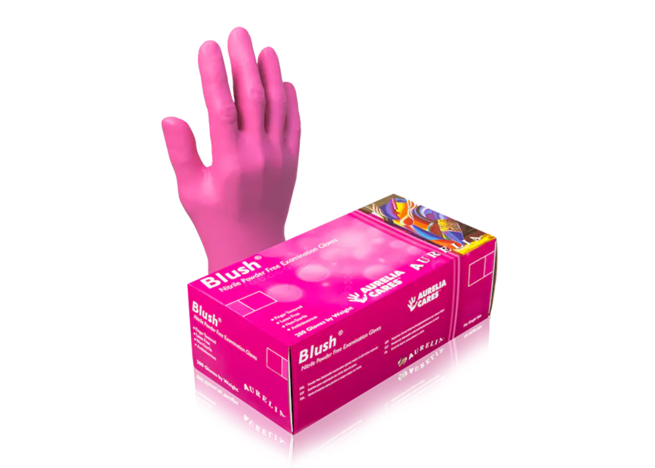 Aurelia Blush Nitrile Glove Small 200/Box 78886 product image