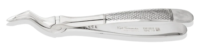 1251E Upper Root Tip Forceps, Bayonet w/Spade Tip thumbnail 3