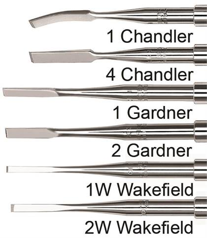 #2W Wakefield Bi-Bevel Bone Chisel with #524 Round Handle thumbnail 3