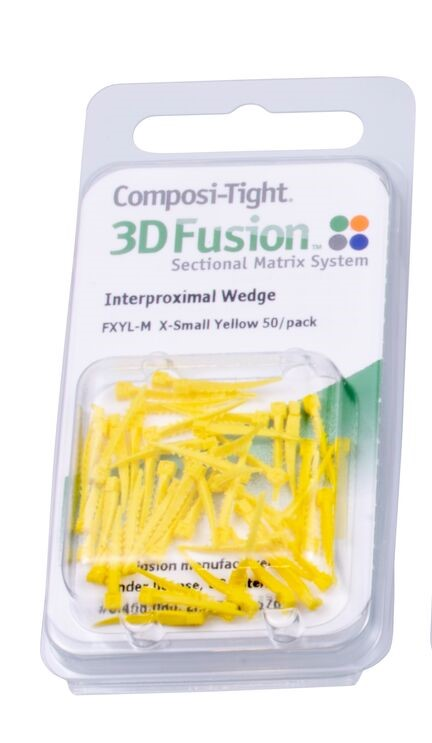 Composi-Tight 3D Fusion Wedge Bulk Refill, Extra Small, Yellow, 100/Pk, FXYL thumbnail 8