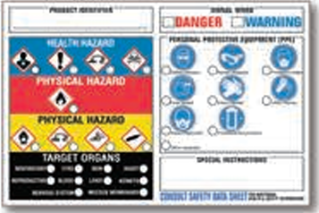 GHS-Hazard Communication Label 3x2 Horizontal (25) product image