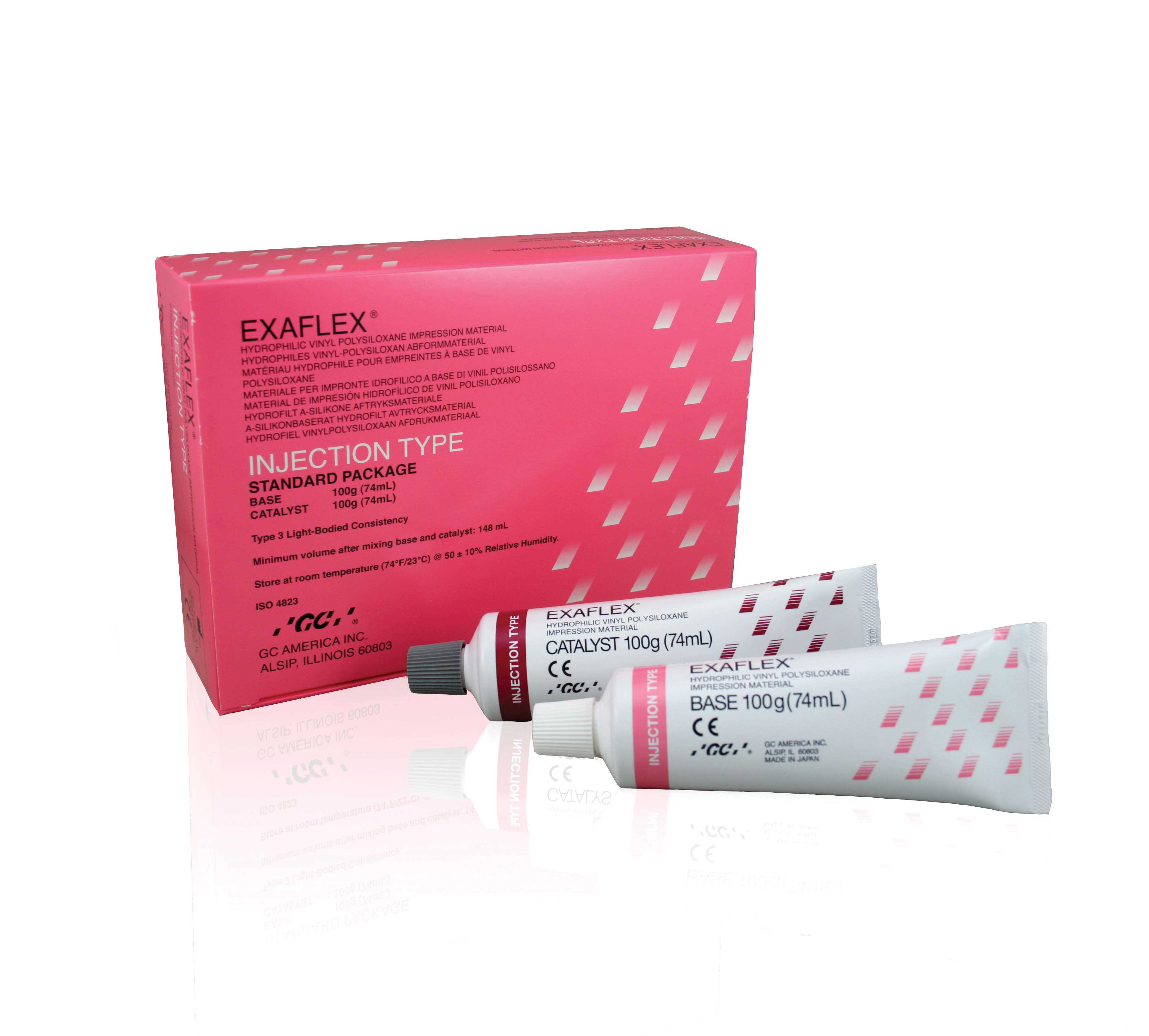 Exaflex Hydrophilic VPS Impression Material, Clinic Pack, Injection Type, 74 ml, Pink, 1/Pk thumbnail 11