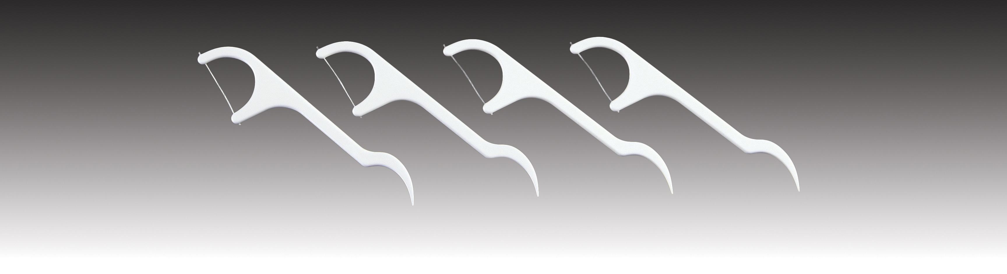 FlossII Flosser Picks White 4Bags/Pack 2350 product image