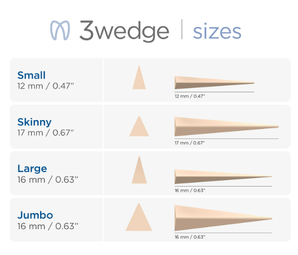 3Wedge Wedges Jumbo 500/Pk thumbnail 5