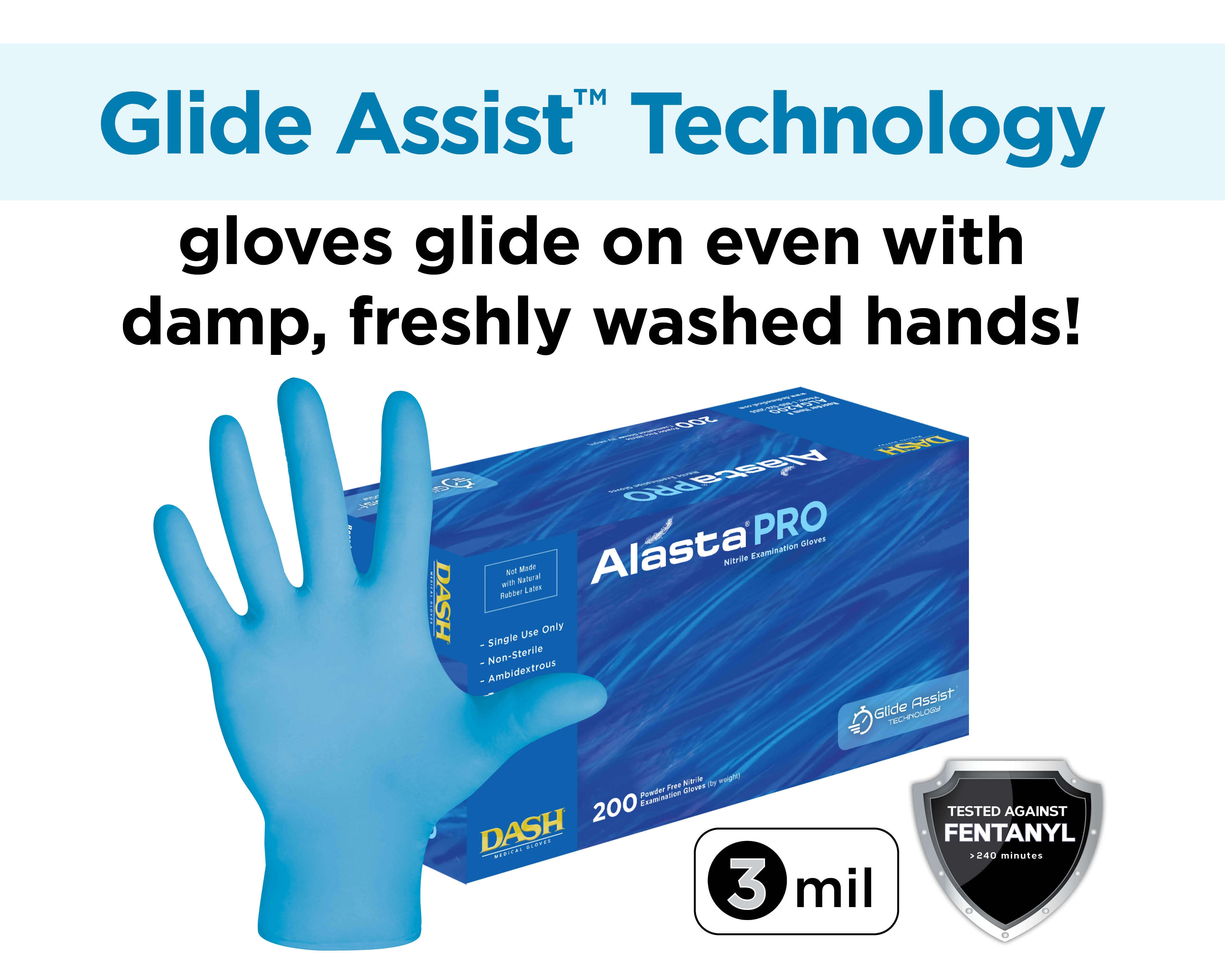 Dash Alasta® PRO gloves, large, 200/box thumbnail 3