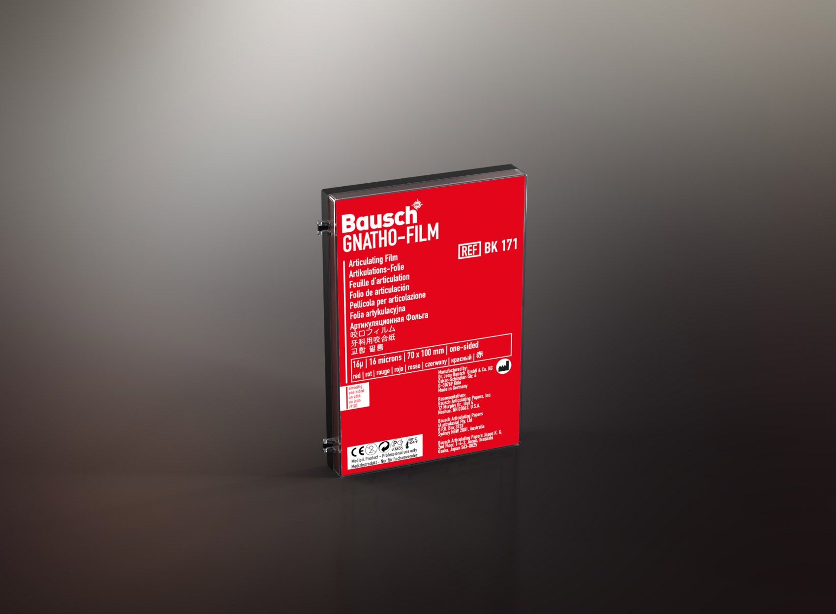 -Gnatho Film, 70X100mm Red (50) - -Gnatho Film, 70X100mm Red (50) - Image 1