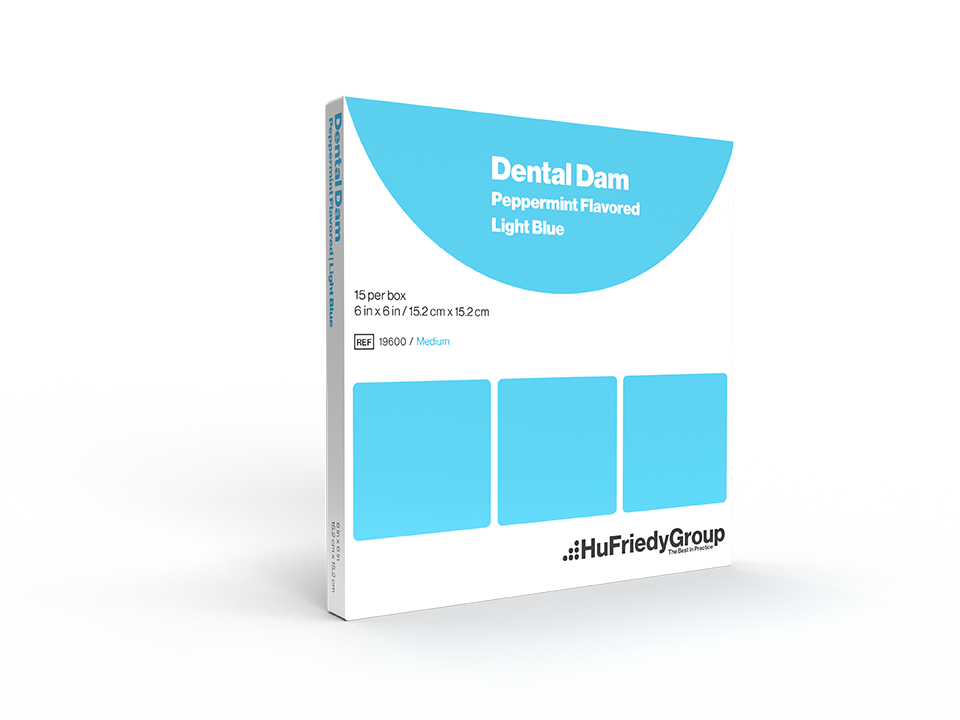 Latex-Free Rubber Dam 6 in x 6 in Medium Gauge Light Blue Mint 15/Bx thumbnail 10