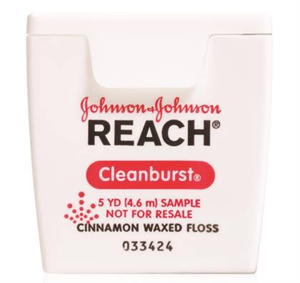 Reach - Clean Burst Dental Floss, Cinnamon, Trial Size, 5 yds (1/Pc) ((former JJ-9624)) thumbnail 7