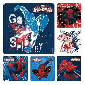 Stickers Spiderman Assorted 100/Rl thumbnail 2