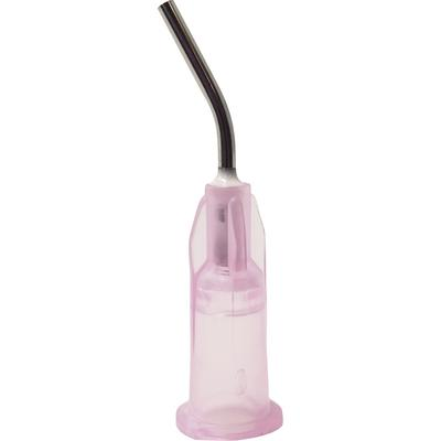 Pre-Bent Needle Dispensing Tips, For Liners & Bases, 18 Ga, Pink, 100/Pk, PN1227 thumbnail 4