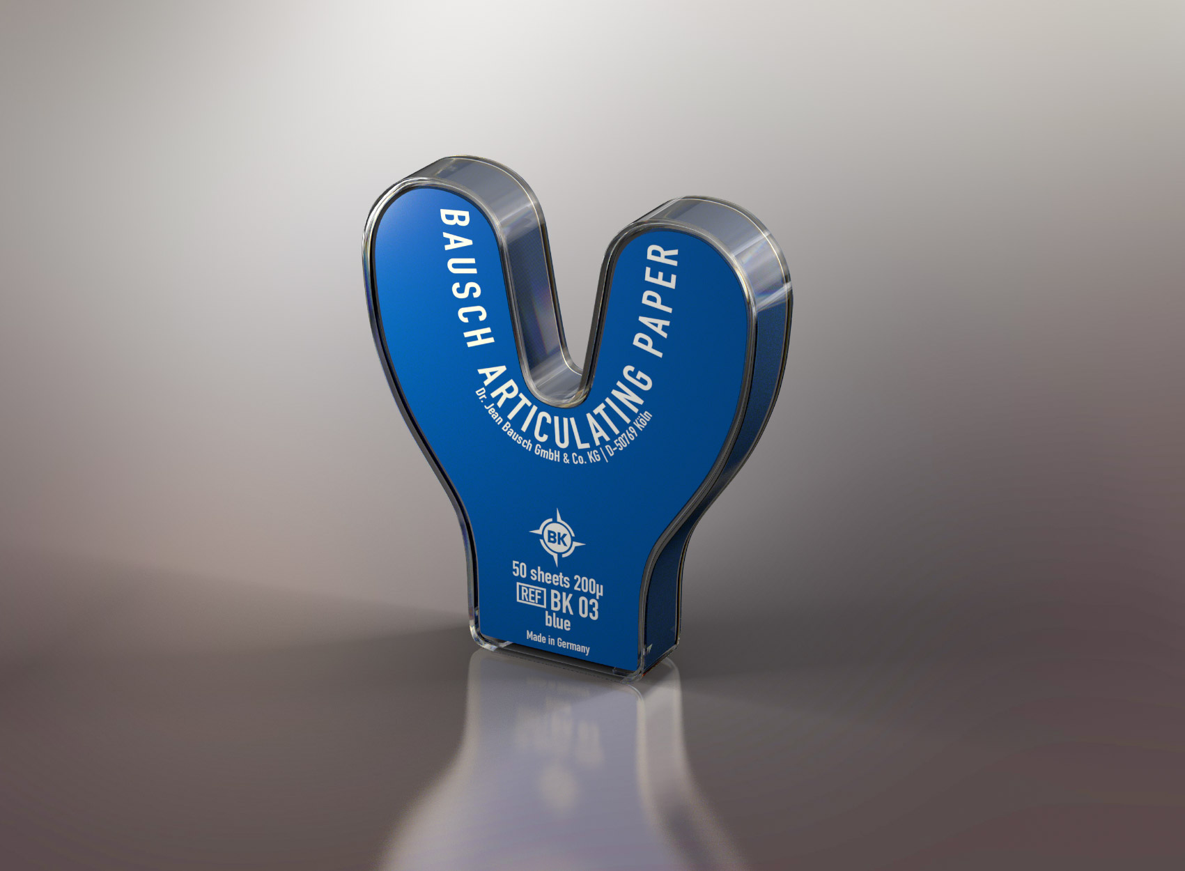 Arti-Check Micro-Thin Articulating Paper, Horseshoe, 200 microns, Blue, 50/Pk, BK03 thumbnail 14