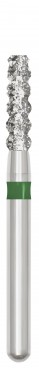 Piranha Diamond Single-Use Burs, FG, Flat End Taper, # 6055-018, 1.8 mm, Coarse, Green, 25/Pk, 6055-018C thumbnail 4